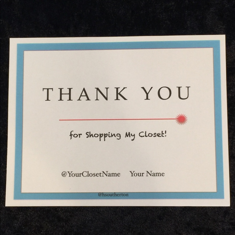 SJC 100 Custom Posh Thank You Notes - Picture 1 of 2